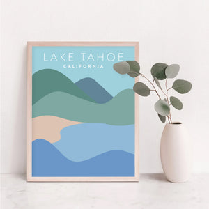 lake tahoe poster