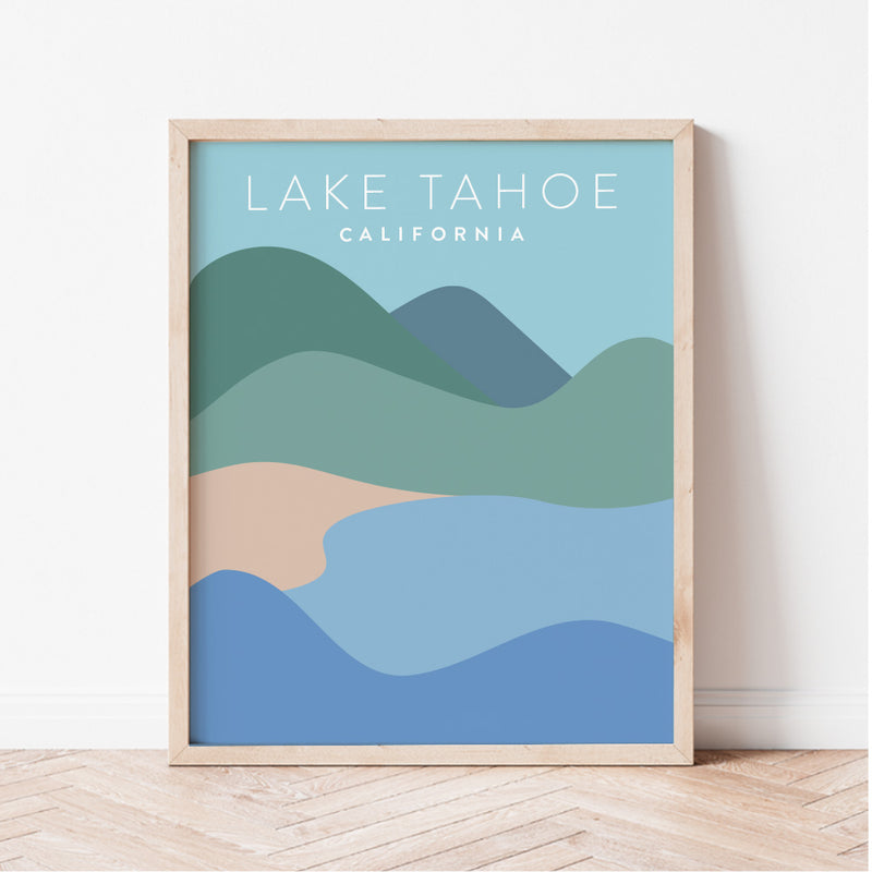 lake tahoe poster