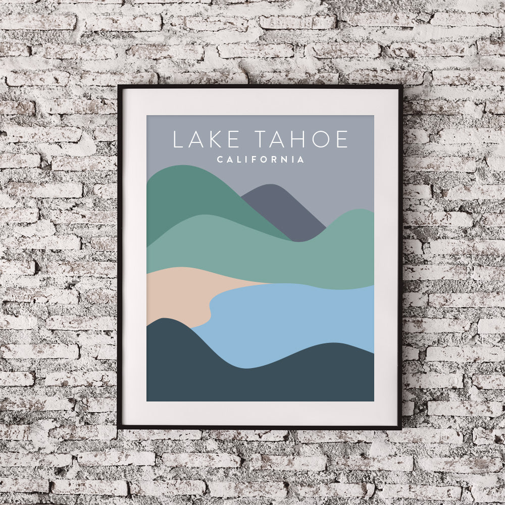 lake tahoe poster