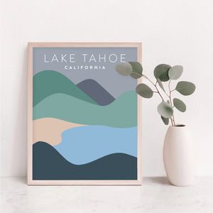 lake tahoe poster