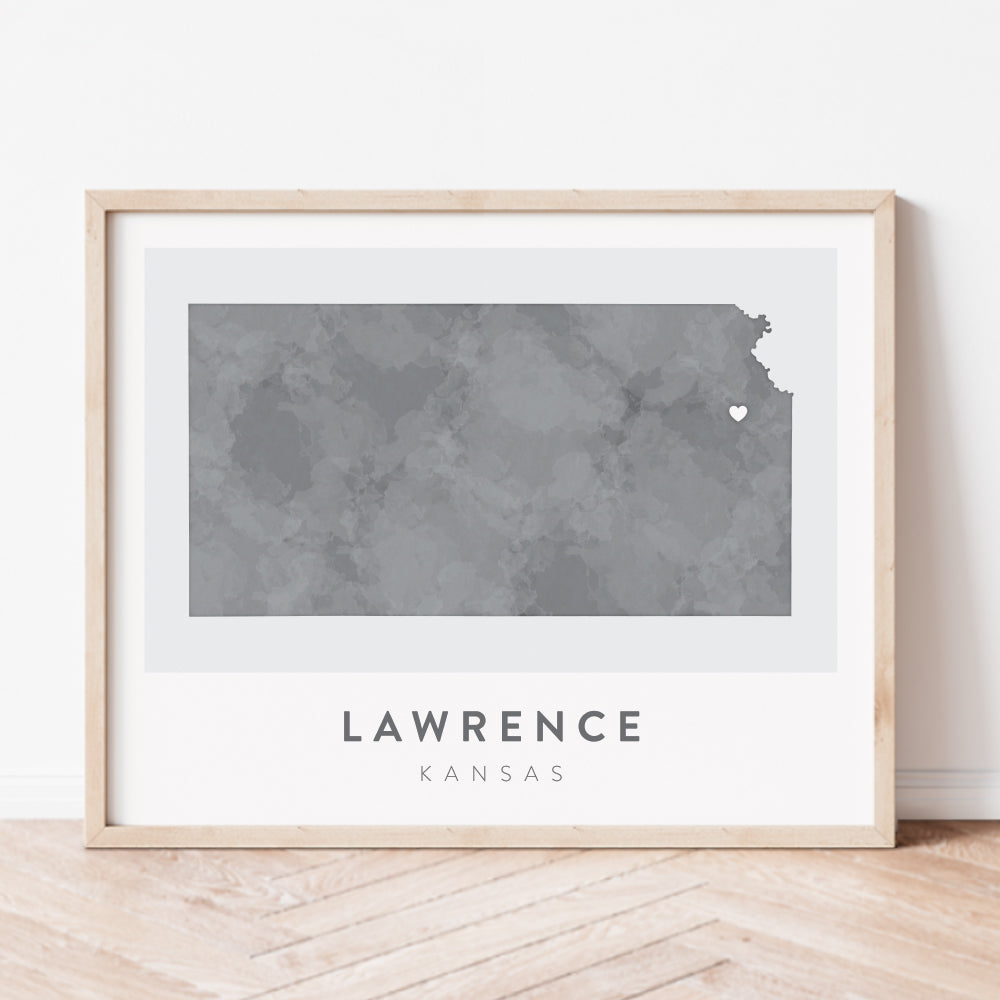 lawrence kansas map