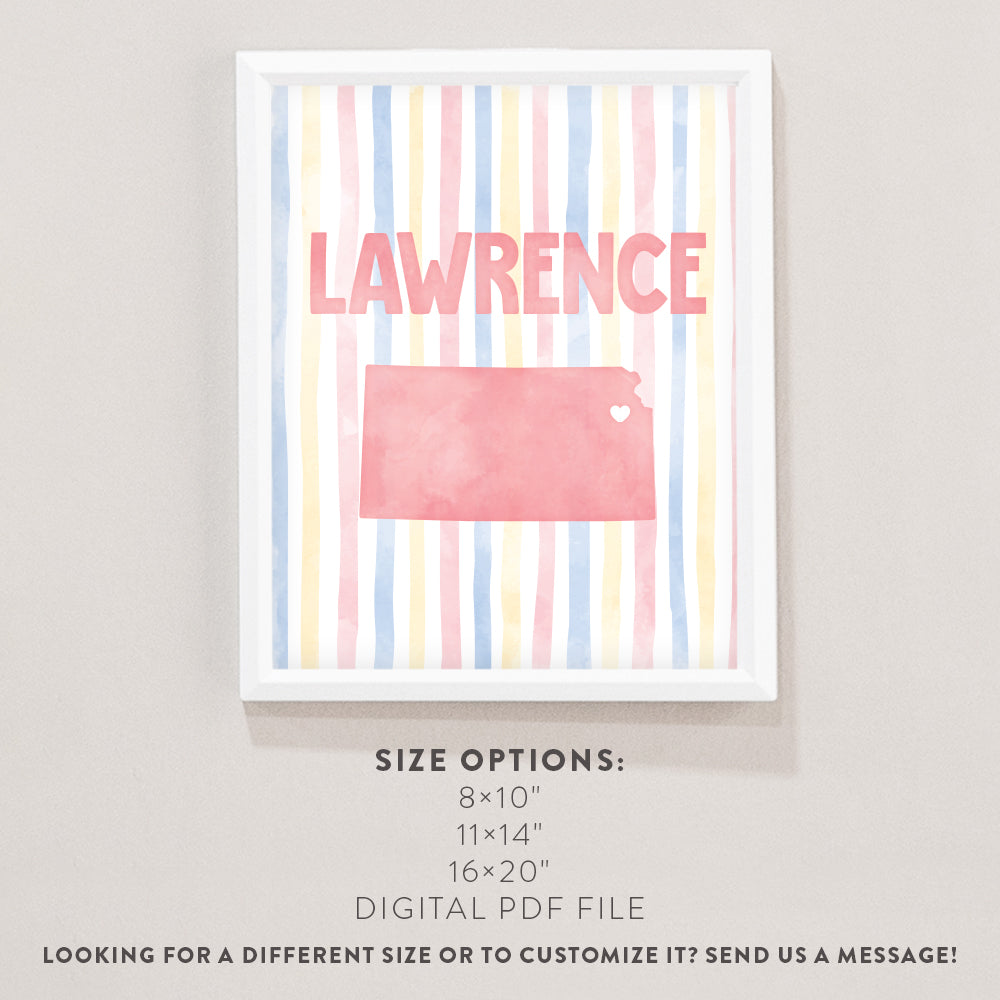 Lawrence, Kansas Poster