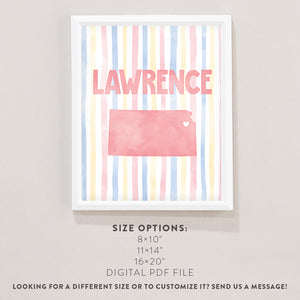 Lawrence, Kansas Poster