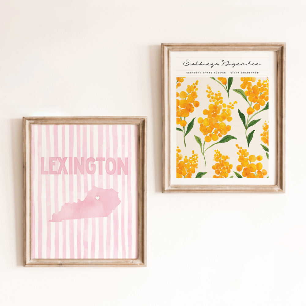 Lexington, Kentucky Pink Pastel Poster