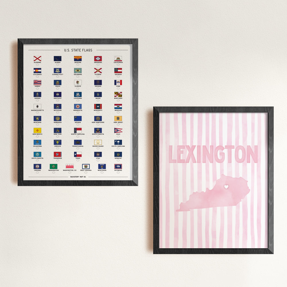 Lexington, Kentucky Pink Pastel Poster