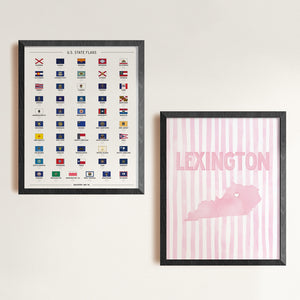 Lexington, Kentucky Pink Pastel Poster
