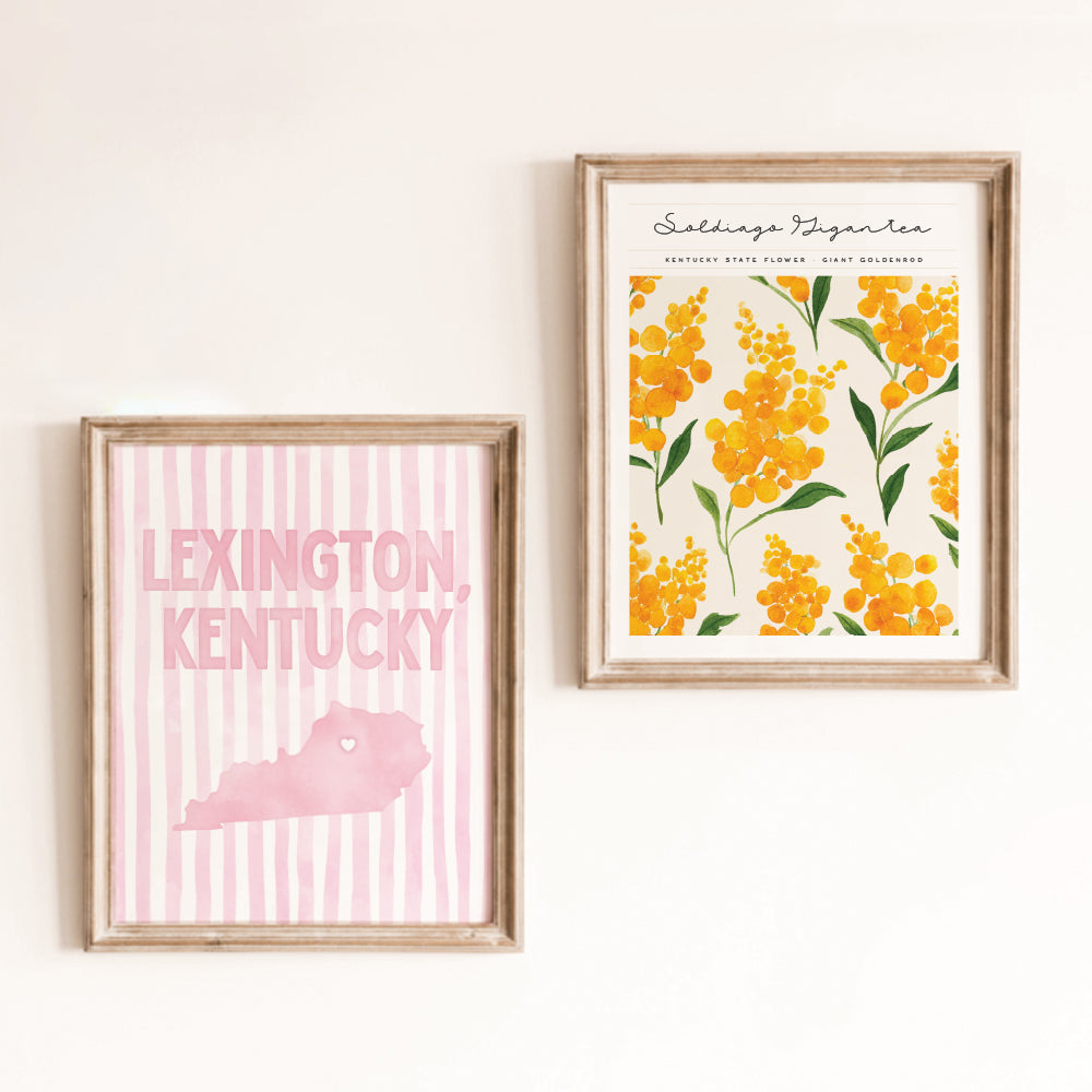 Lexington, Kentucky Pink Pastel Poster