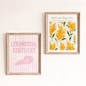 Lexington, Kentucky Pink Pastel Poster