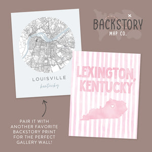Lexington, Kentucky Pink Pastel Poster