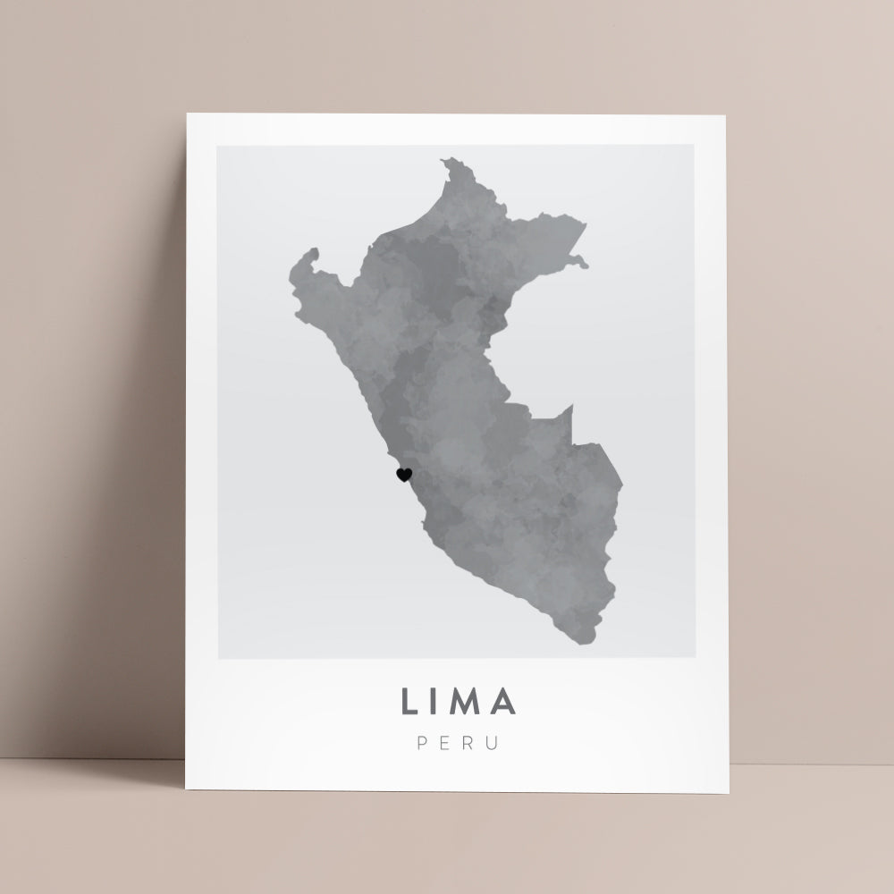 map of lima peru