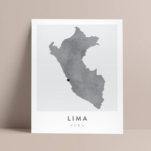 map of lima peru