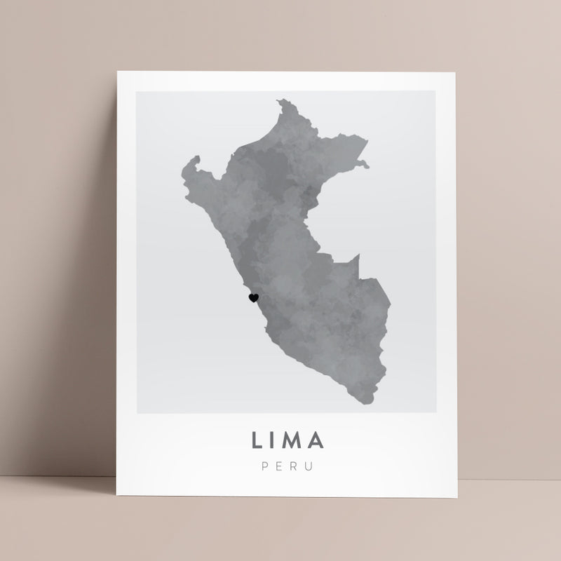map of lima peru