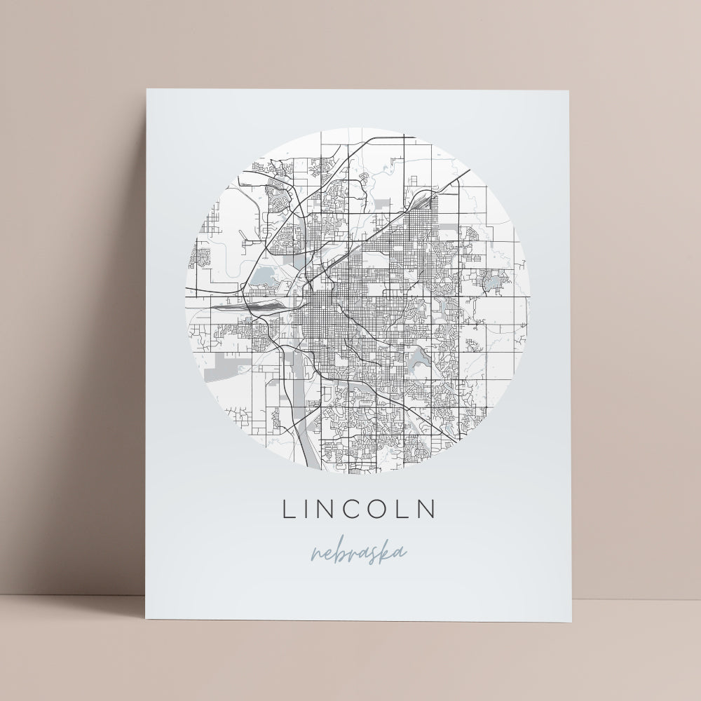 lincoln nebraska map