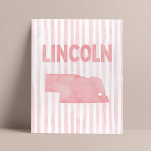 Lincoln, Nebraska Poster