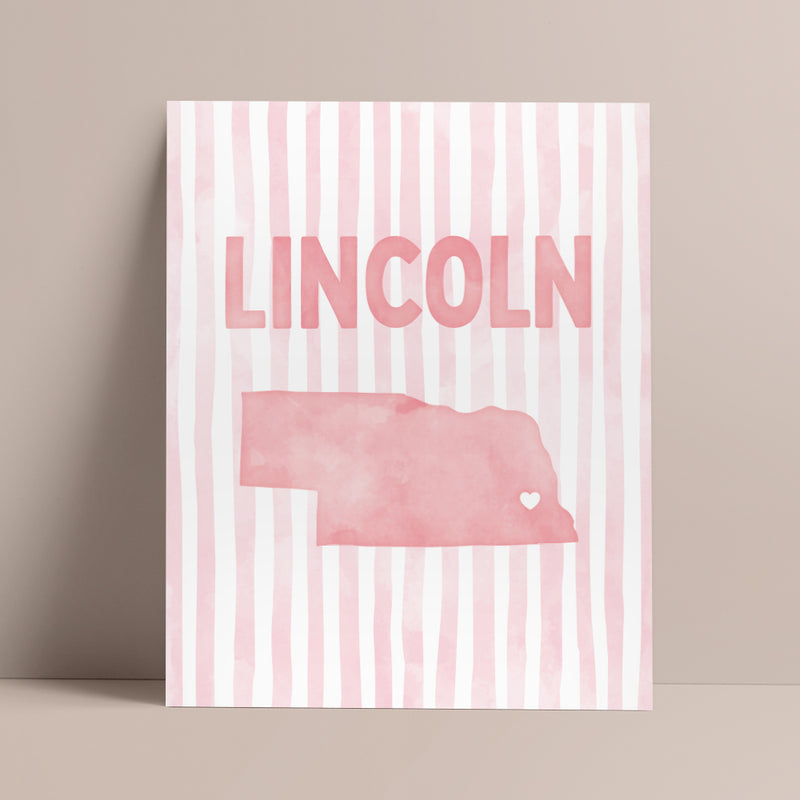 Lincoln, Nebraska Poster