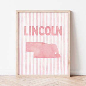 Lincoln, Nebraska Poster