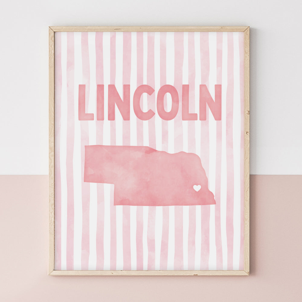 Lincoln, Nebraska Poster
