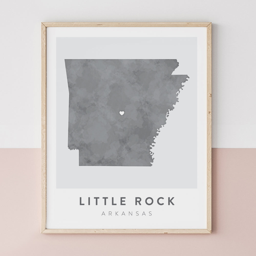 little rock arkansas map