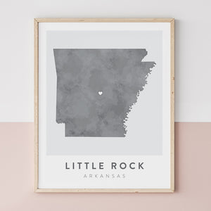 little rock arkansas map