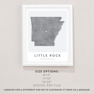 little rock art print