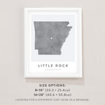 Load image into Gallery viewer, little rock map poster
