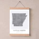 Load image into Gallery viewer, little rock map poster
