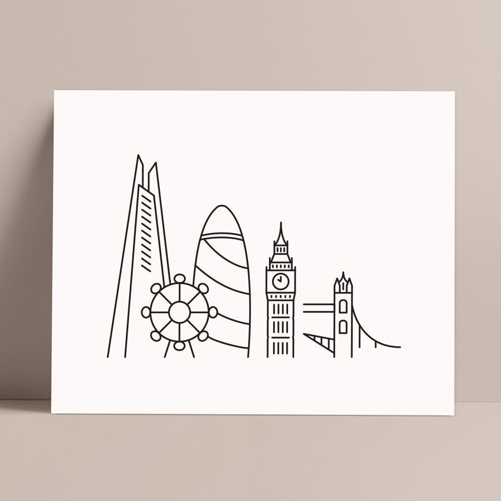 london skyline wall art