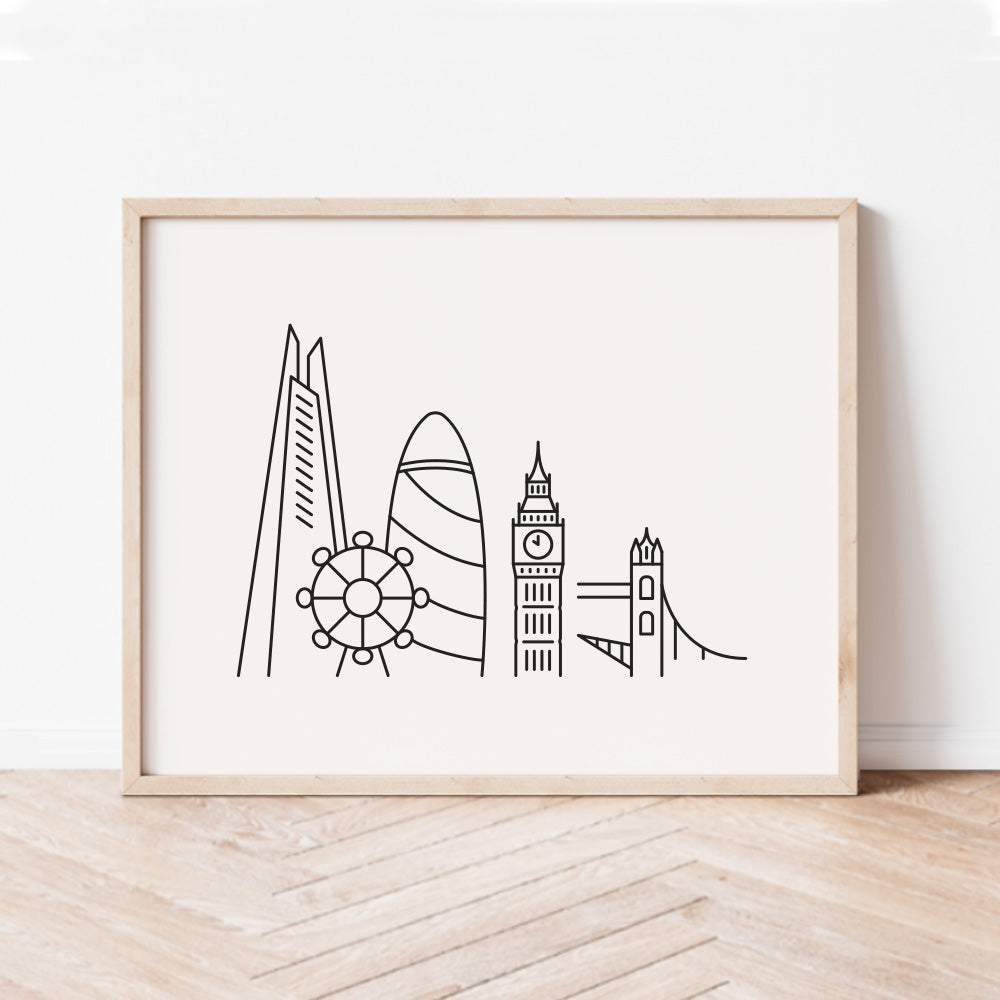 london skyline wall art