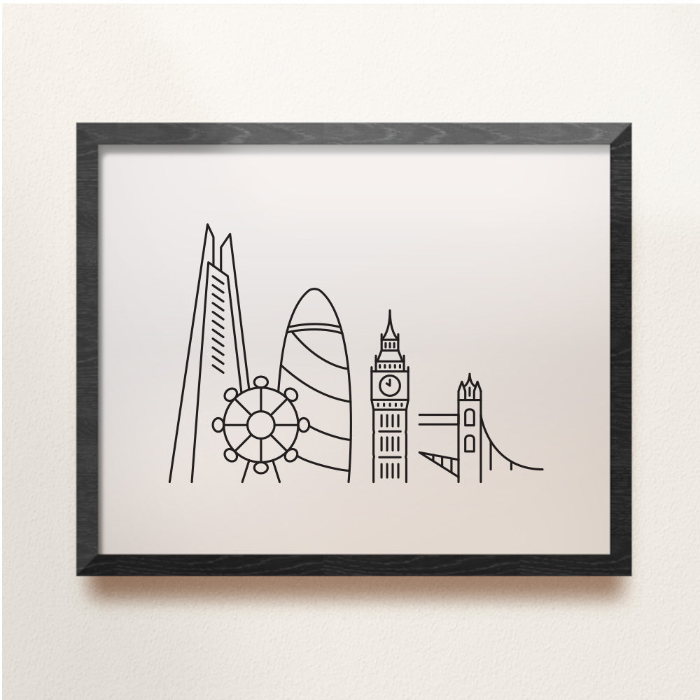 london skyline poster