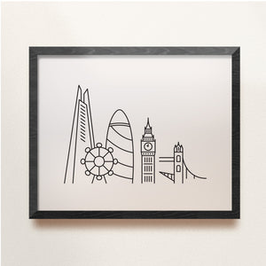 london skyline poster