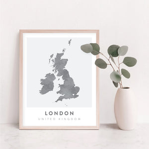 london map art print