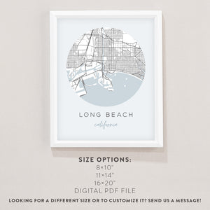 long beach, california wall art