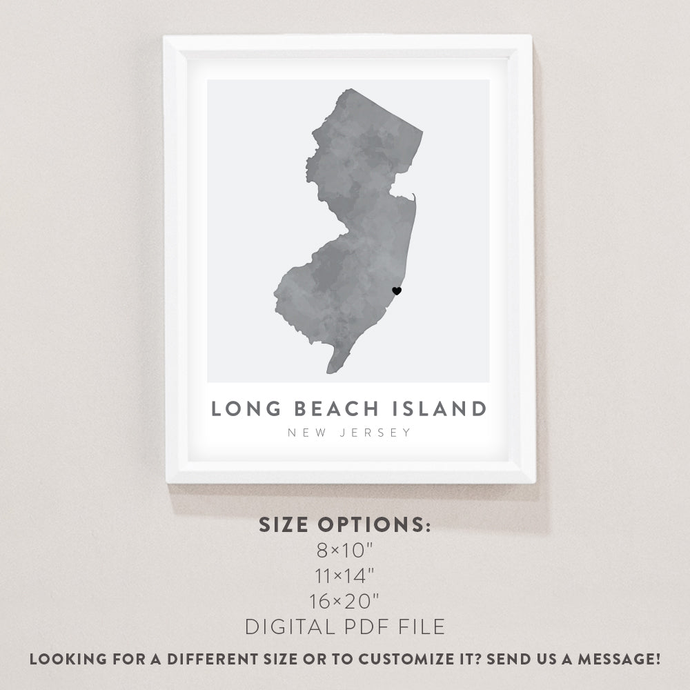 long beach island new jersey poster