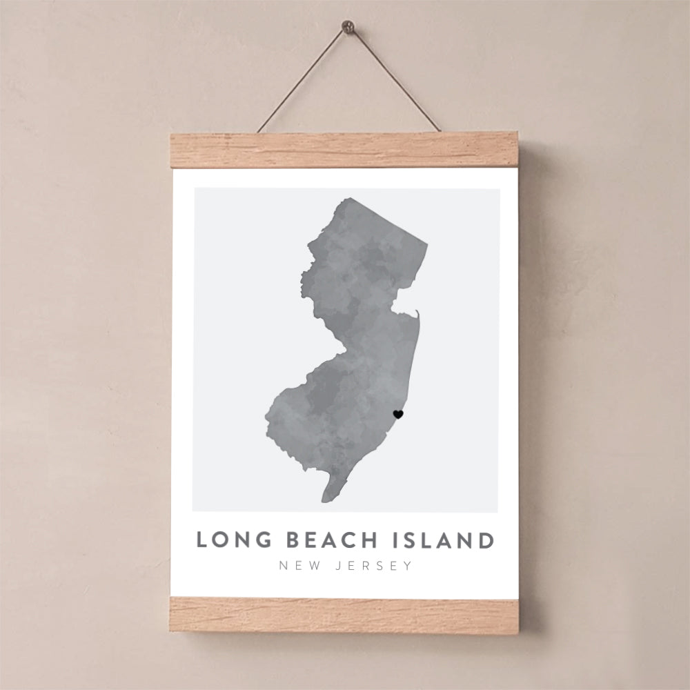 new jersey map poster