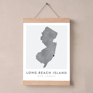 new jersey map poster