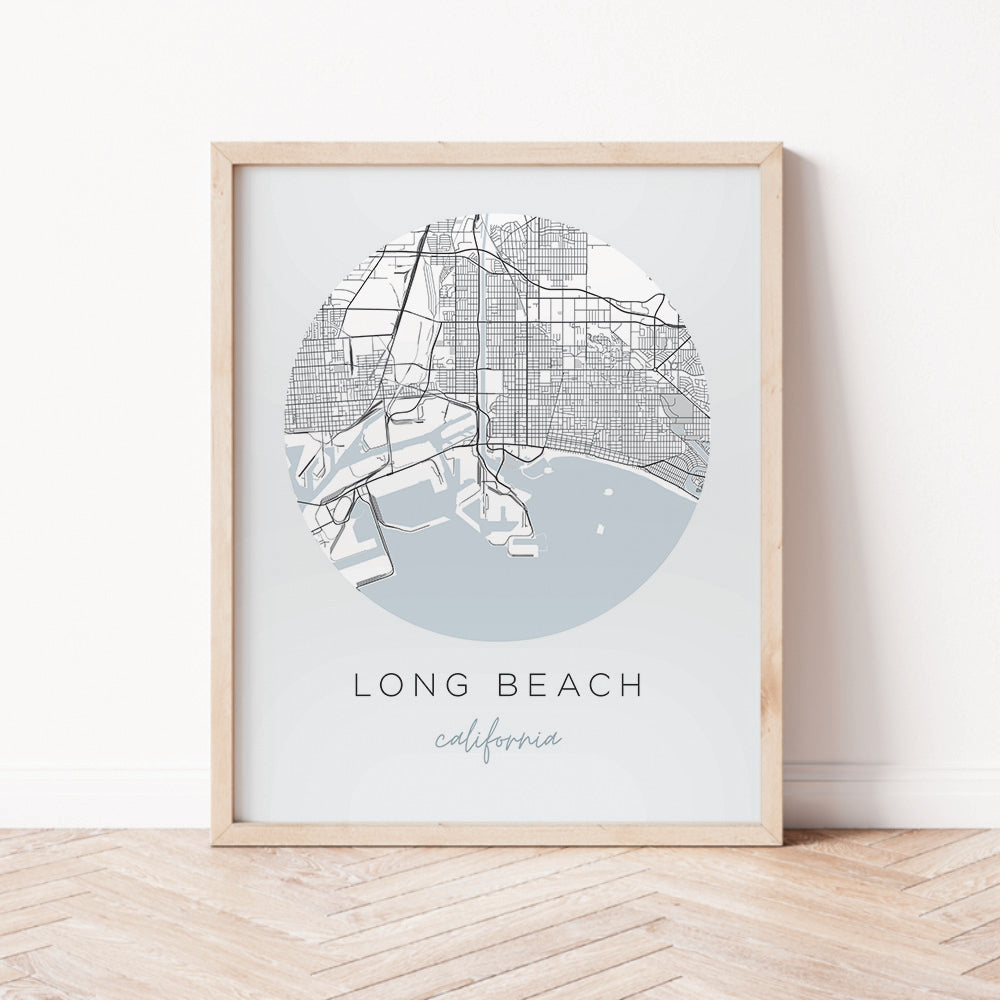 long beach map