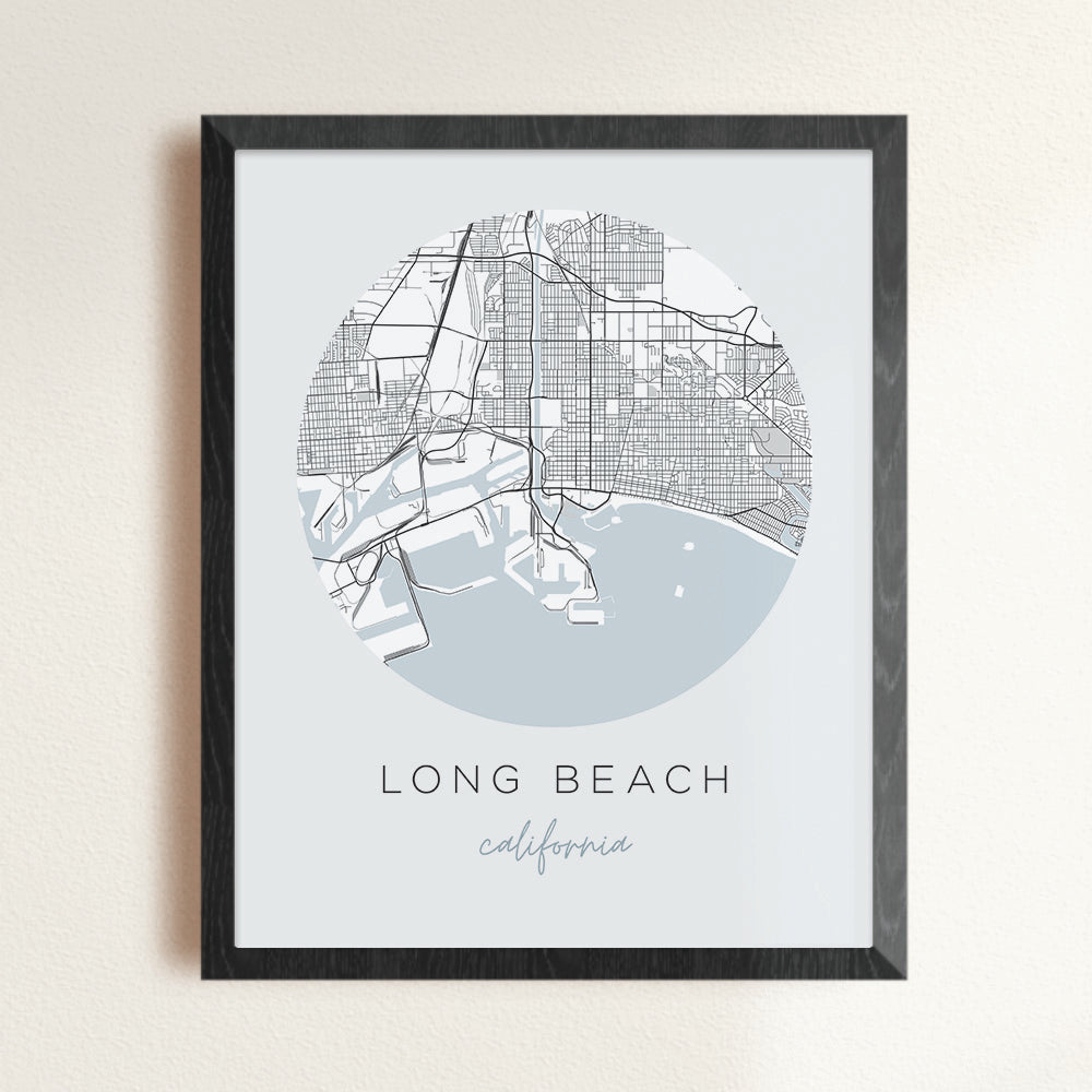 long beach map