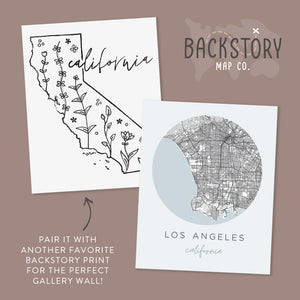 los angeles wall art