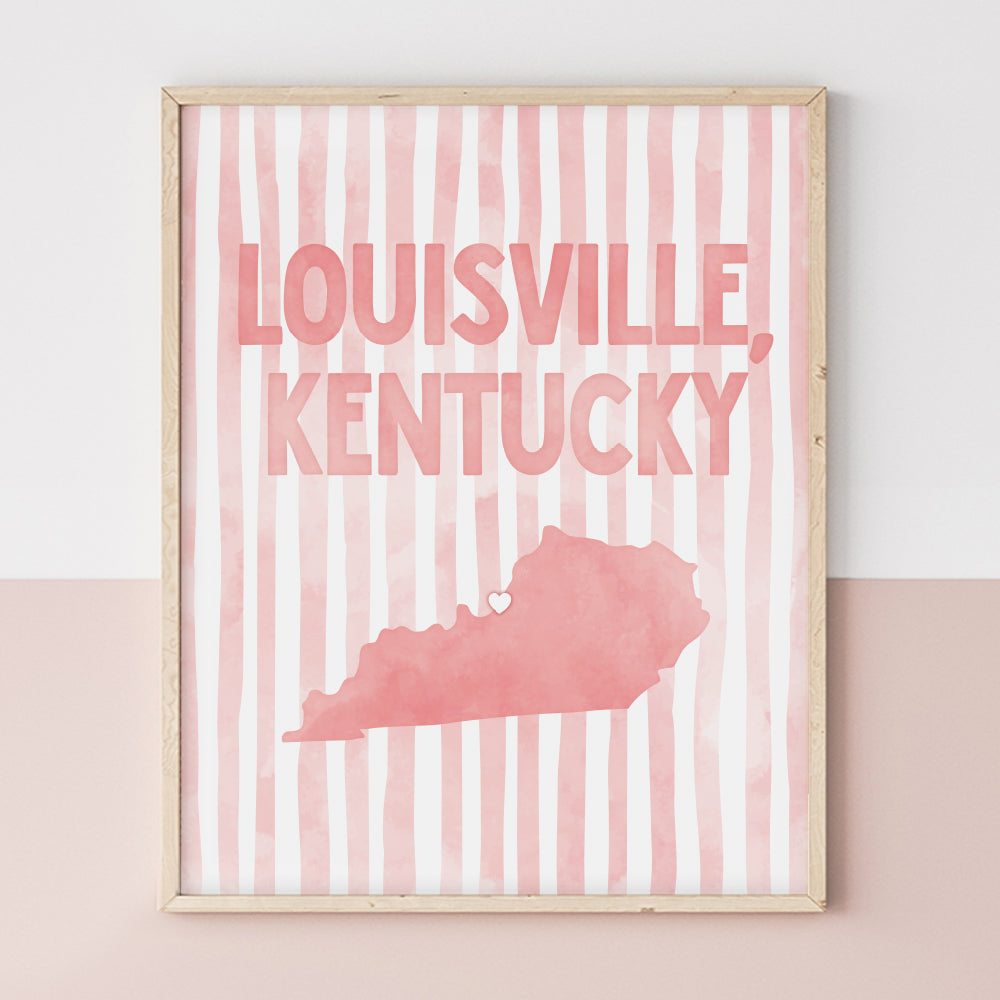 Louisville Kentucky Poster · Louisville Kentucky Wall Art