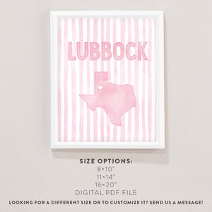 Lubbock Texas Poster