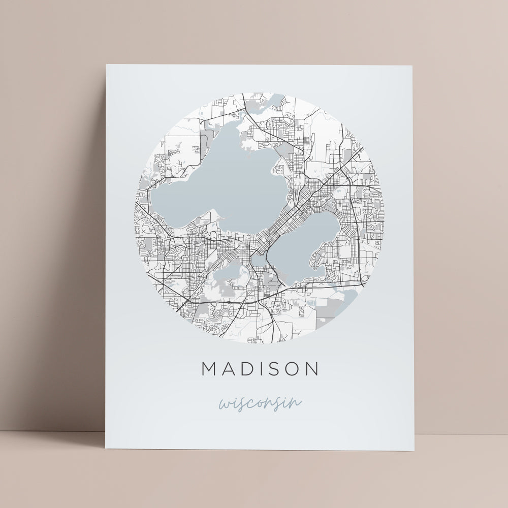 Madison, Wisconsin Map Poster | City Map Wall Art