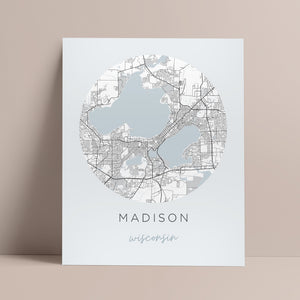 madison wisconsin map
