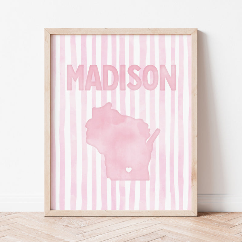pink wisconsin poster