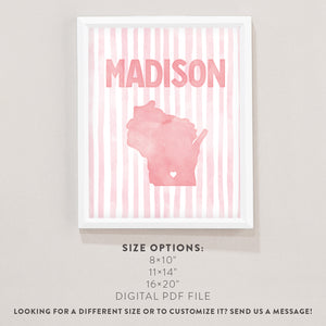 Madison, Wisconsin Poster