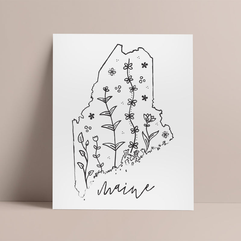 maine outline