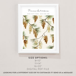 maine state flower wall art