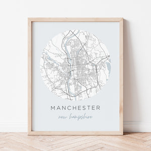 manchester new hampshire map