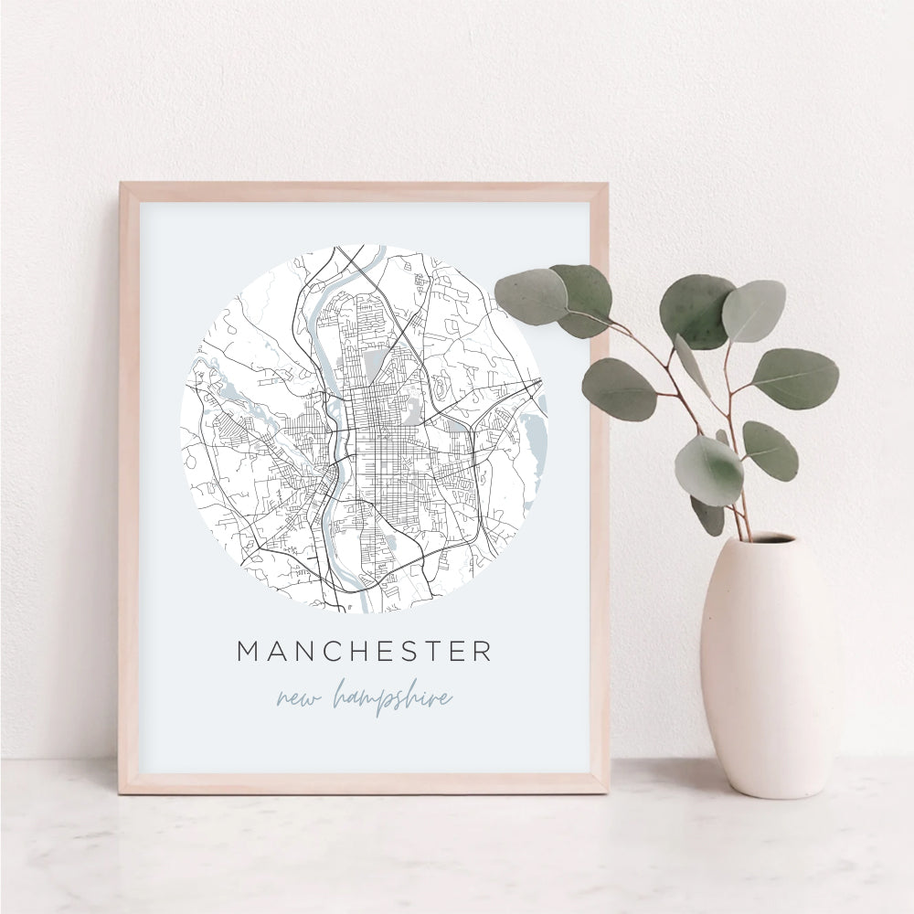 manchester new hampshire map