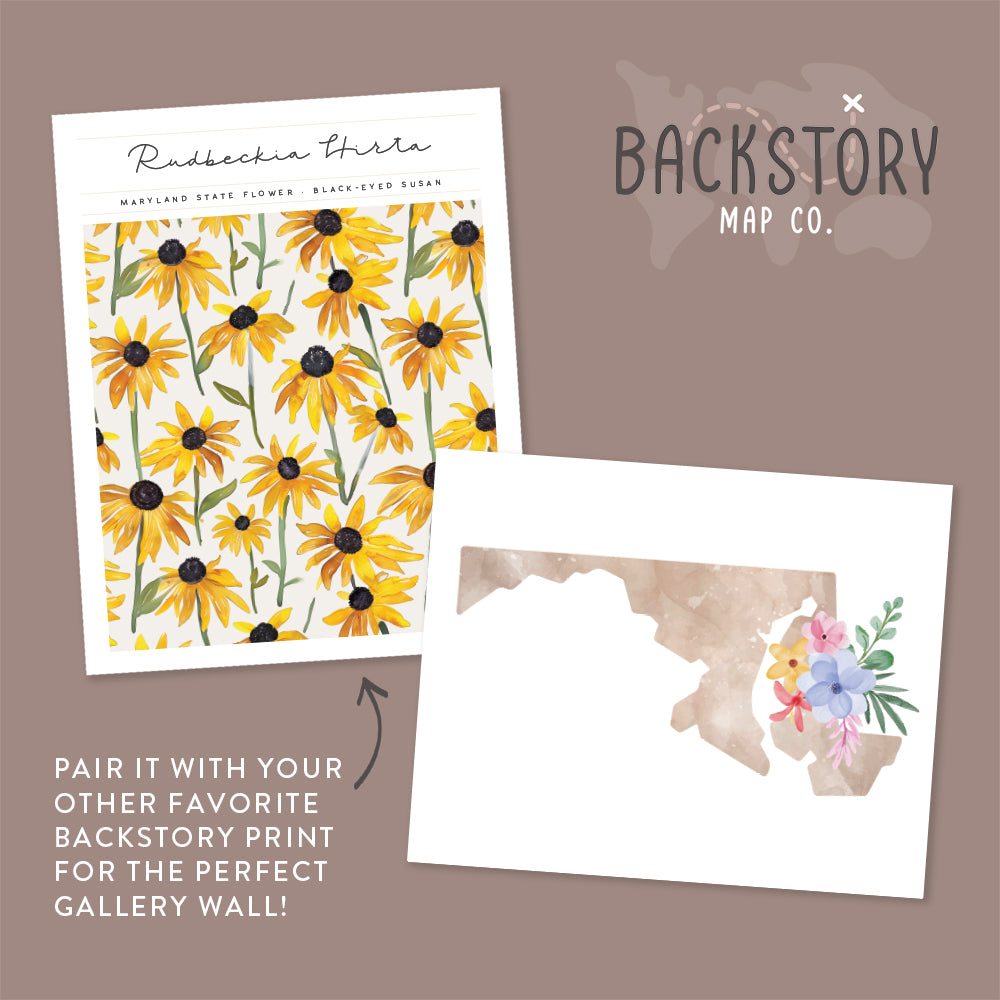 maryland floral wall art