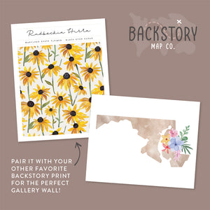 maryland floral wall art